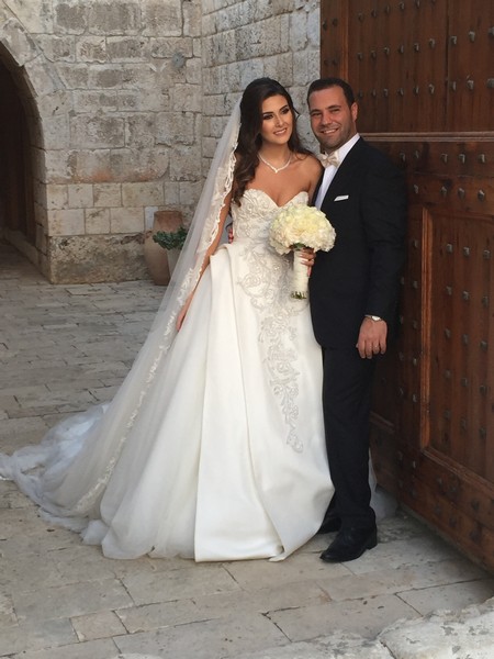 Miss Lebanon Ties The Knot in Tony Ward Couture